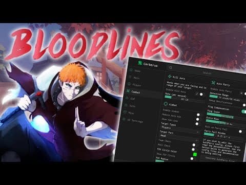 Best BLOODLINES Script \\ AutoFarm | KillAura | AutoParry